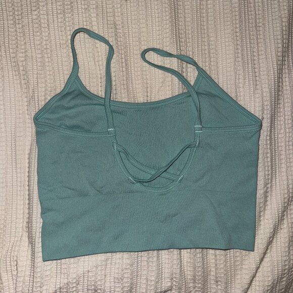 Athleta Seafoam Green Backless Tank Top - Picture 2 of 2